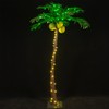 TYBEEU 5ft Lighted Palm Tree 136 LED Lights with Glowing