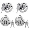 Biugaaufai 4 PCS 2 Inch Zinc Alloy Flush Pull Hatch