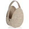 com-four® 3x Easter basket made of felt - basket to