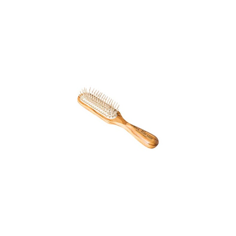 Olivia Straight Hair Brush with Wooden Pins