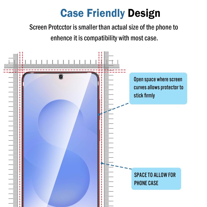 Natbok 2+2 Pack for Samung galaxy s25 edge Screen Protector