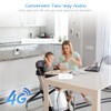 Ctronics 4G CCTV Cellular Surveillance Camera with SIM Card Indoor, 360° View Home Security Camera Indoor, Human/Motion Detection, Auto Tracking, 1080P Color Night Vision,