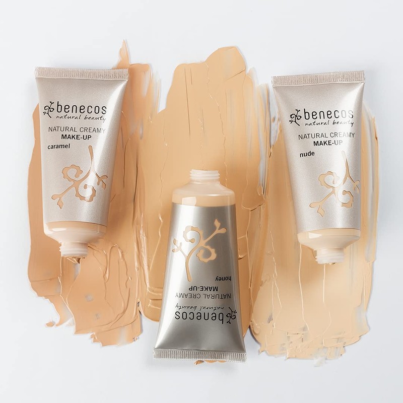Benecos Natural Cosmetics Creamy Make-Up Liquid Matte Vegan Caramel