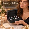 PU Leather Ring Jewelry Box – Multi-Ring Organizer with Velvet