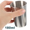 SOLUSTRE Stainless Steel Water Tumbler Cup for Bathroom and Home