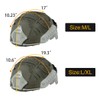 IDOGEAR Tactical Helmet Cover with Battery Pouch for M/L L/XL