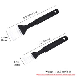 Clianle Pastry Brush Basting Brush for Cooking for Baking, Butter, BBQ, Egg, Kitchen Food Brush (2)