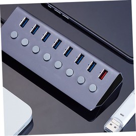 Gatuida 1pc 7 USB Splitter USB 3. 0 Ports Fast Data Transfer USB Hub External Adapter Expansion USB 3.0 Adapter Hub USB Hubs USB Extension Device USB Hub Transfer Aluminum High Number