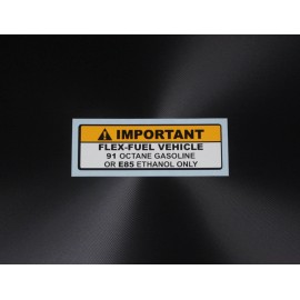 Hachi Auto 2 pcs x Flex Fuel Vehicle 91 Octane or E85 Ethanol Gas Fuel Tank Sticker Decal