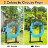 Ouinis Garden Hose Holder Hanger Freestanding, Upgraded 4 Spikes Heavy
