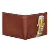 Yoshi Cheers Men's Leather Wallet, Genuine Brown Leather Wallet, RFID