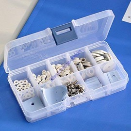 Electronics-Salon Silicon Insulator Bushing Screw and Nut Assortment Kit, Insulator TO-220 TO-247 TO-3P to-3, Bushing TO-220 TO-220D to-3 TO-3C TO-3E, Screw M3x8mm M3x12mm, Nut M3.
