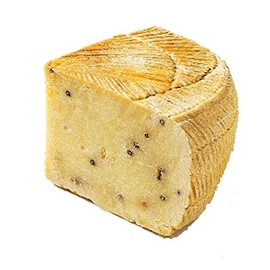 ONOW Canestrato (Incanestrato) Cheese (with Peppercorns) -1 Pound Slice Imported Italian Sheep Milk Cheese