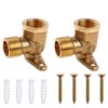 G1/2 Male x G1/2 Inch Female Straight Thread Brass Pipe