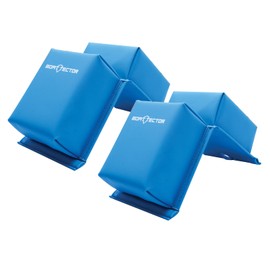 Extreme Max 3006.8581 BoatTector PWC Contour Fender with Hook & Strap Set with Adjustable Straps for Easy Secure Installation - 2-Pack, Blue