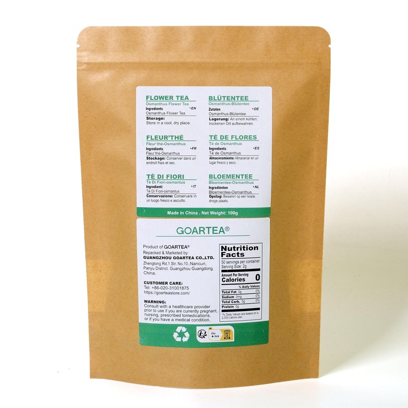 GOARTEA 100g / 3.52oz Natural Sweet Osmanthus Flower Tea Fragrant