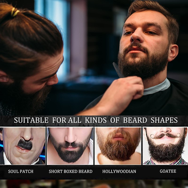 Beard Comb Steel, Folding Beard for Men Grooming & Combing