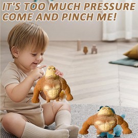 Monkey Stress Toy, Gorilla Stress Relief Toy, Latex Monkey Gorilla Toys, Funny Brown Monkey Toy, Gorilla Toy for Stress Reduction, Gorilla Squeeze Toy, Gorilla Toy for Stress Relief
