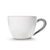 GMUNDNER KERAMIK Teacup Maxima Capacity: 0.4 Litres Grey Rim Crockery
