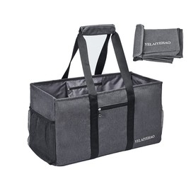 YELAIYEHAO Large Utility Tote Bag, Foldable Collapsible Tote for Storage Pool BeachShopping picnic laundry gym and Luggage