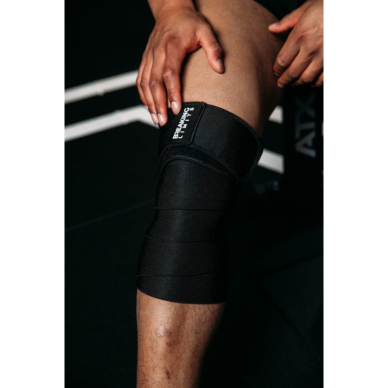 BREAKING LIMITS Knee Support Weight Training - Knee Wraps for