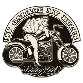 Retro Vintage Sticker Finest Folia Sticker Old School Ace Cult Rockabilly (R149-7 My Rules)