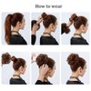 S-noilite Hair Bun Extensions Messy Wavy Curly Dish Donut Scrunchie