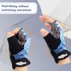 EDSRDPLT Kayak Gloves Half Finger Padded Palm Sailing Gloves UPF50+
