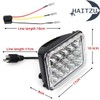 Haitzu 4x6 Headlights Led 4PCS w/H4 Socket Headlamp Compatible with