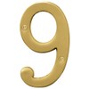 Hy-Ko 4" High Premium Metal House Number, Modern Raised Numbers