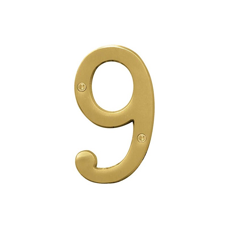 Hy-Ko 4" High Premium Metal House Number, Modern Raised Numbers