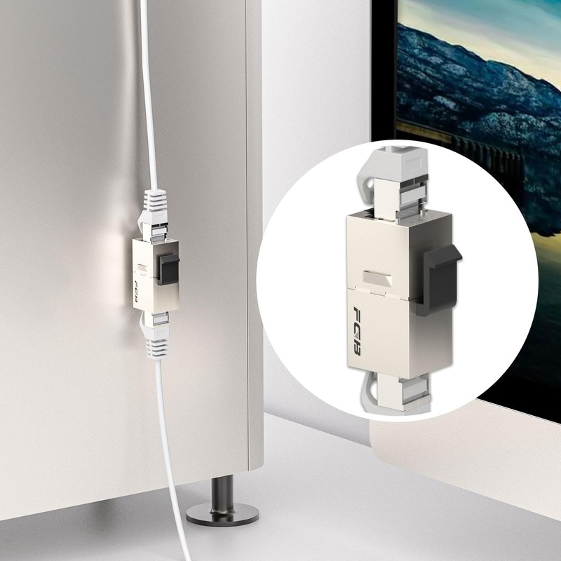 FGB 10Gbps Cat7 Keystone Module RJ45 Shielded Keystone Coupling Socket