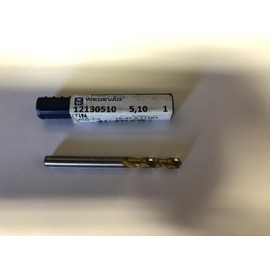 .2008" 5.1mm Cobalt TiN Coated Screw Machine Length Drill