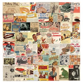 50Pcs Vintage Posters Stickers, Cute Stickers for Hydroflasks Trendy Cute Vinyl Waterproof Stickers for Water Bottles, Skateboard Phone Laptop Stickers for Kids Teens Girls (sl-50 Vintage Posters)
