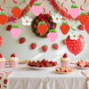 48 Pcs Strawberry Hanging Swirl Banner, Strawberry and Flower Berry