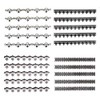 New8Beauty Nail Art Stickers Decals Series 11B (30-Pack) - Black