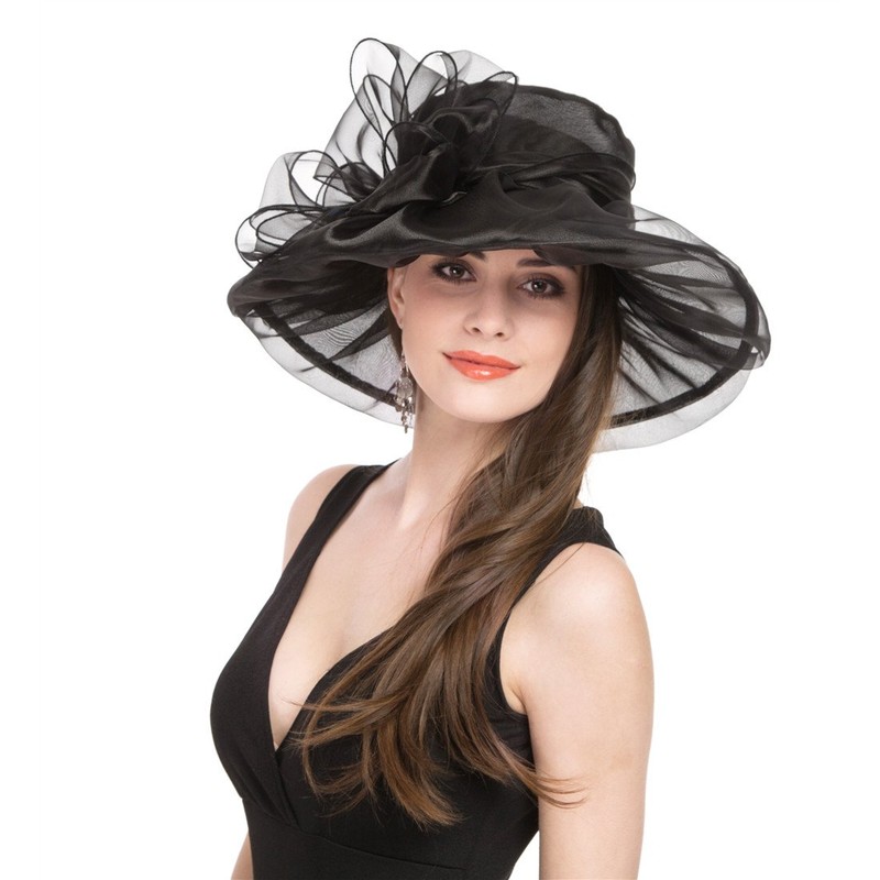 Women's Organza Church British Fascinator Bridal Tea Party Wedding Hat