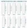 Nivofu 200Pcs Puntas de Uñas Postizas Curvadas en C Largas,