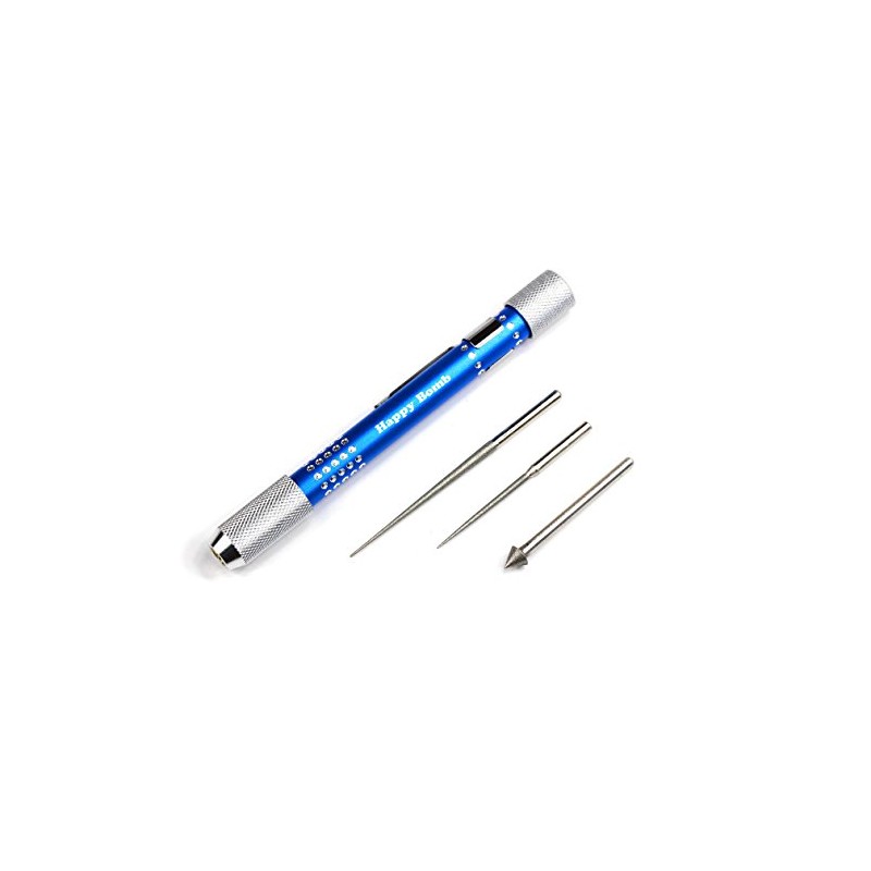 Happy Bomb with 3 Diamond Tips Bead Reamer, 4.5 inches