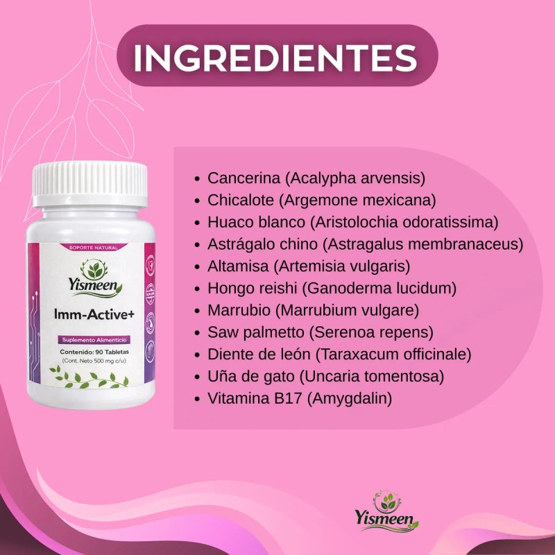 Yismeen Imm Active Mes Tabletas Sabor