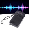Portable AM FM Radio Black Color Headset Pluggable Built in