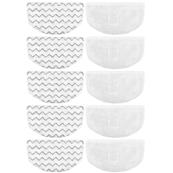 Extolife 10 Pack Steam Mop Replacement Pads for Bissell Powerfresh Steam Mop 1940 1806 1544 2075 2685A 2181 2814 Series, Model 19402 19404 19408 19409 1940A 1940F 1940Q 1940T 1940W B0006 B0017 2075A