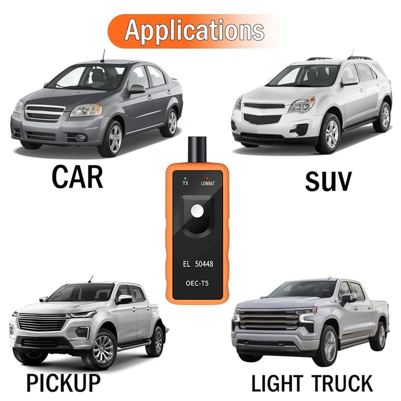 TPMS Relearn Tool For Tire Pressure System Activation Professional EL-50448