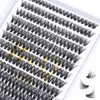 B&Q Individual Eyelashes, 40D-0.07C-15, Individual Eyelashes for Beginners, Lash Clusters,