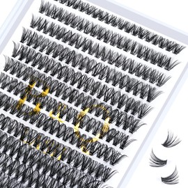 B&Q Individual Eyelashes, 40D-0.07C-15, Individual Eyelashes for Beginners, Lash Clusters, Volume Eyelash Extensions, Pack of 280 (40D-0.07C, 15 mm)