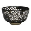 Hideka Miyachi Eikou Matcha Bowl, Black, Size: Diameter 4.7 x