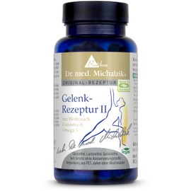 Joint Formula II Dr. Michalzik – 60 Capsules – with Frankincense, Curcuma, OPC, Omega 3, Una de Gato, Bromelain from Pineapple, Papaya Papain – No Additives BIOTIKON®