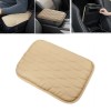 Unbranded Universal Car Center Console Cover Mat PU Leather Car