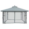 Universal 10' x 12' Gazebo Replacement Mosquito Netting (Grey)