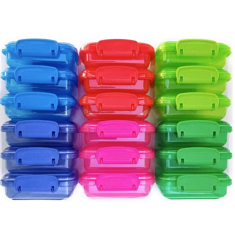 NADOBA Mini Lock-Top Snack Containers set of 6 colors may